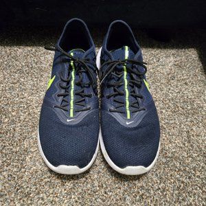 Nike VTR Running Shoes, Men's 10.5 Navy Obsidian/Volt, Excellent Condition
